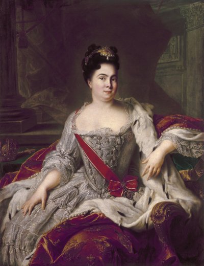 Porträt von Katharina I. (1684–1727) von Jean Marc Nattier